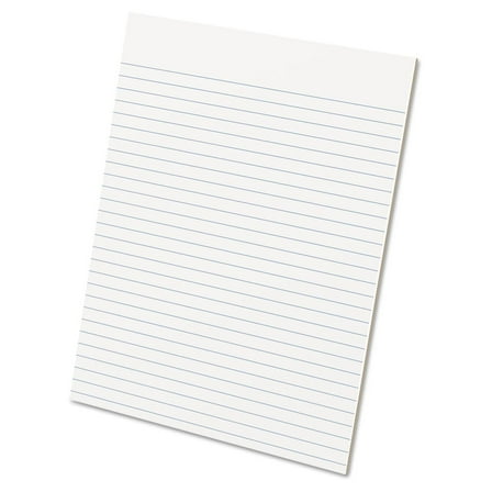 Evidence Glue Top 8-1/2 x 11 Pads, Wide Rule, White, 50 Sheets Per Pad, 12 Pack (21-112) 8 1/2" x 11"