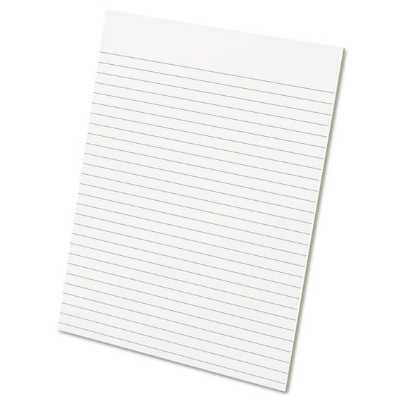 Evidence Glue Top 8-1/2 x 11 Pads, Wide Rule, White, 50 Sheets Per Pad, 12 Pack (21-112) 8 1/2" x 11"