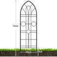 thumbnail image 3 of Amagabeli Garden Trellis 2 Pack 72”x21” Heavy Duty Rustproof Wall Trellis for Climbing Plants Outdoor Metal Decoration Large Trellis for Potted Plants Support Trellis for Roses Vegetable Black, 3 of 8
