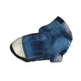 thumbnail image 2 of Cauagu Indigo Patchwork Quilt Pattern Winter Pet Hoodie Sweatshirts- Dog Hoodie Sweater with Leash Hole - Cute Dog Hoodie - Pet Clothes Puppy Cat Custume -Large, 2 of 8