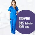 thumbnail image 3 of M&M Scrubs - Solid Mock Warp - Tie Back Scrub Set MM001, 3 of 7