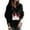 Black, variant on Aloohaidyvio Christmas Tops,Womens Christmas V-Neck Sweater Santa Claus Printed Zipper Long Sleeve Knitted Sweater