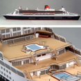 thumbnail image 4 of OUSITAID 1PC 1/400 Diy 3D Paper Battleship Queen Mary Ii Of England Ship Model Kit, 4 of 6
