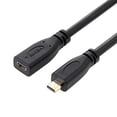 thumbnail image 1 of CY 30cm HDMI 1.4 Type D Micro HDMI Male to Micro HDMI Female HDMI Extension Cable, 1 of 5