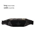 thumbnail image 4 of Advancent Riñonera de bolsillo grande para exteriores, bolso con cremallera, cartera, pecho, impermeable, riñonera para hombres y mujeres, suministros Mochilas de mochilero camuflaje negro Advancent OD022577-03, 4 of 6