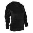 thumbnail image 6 of DODOING Women's Casual Hoodie Sweatshirt Pullover Velvet Jacket with Pockets Velvet Sweatshirt Jogging Suits, 6 of 7