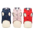 thumbnail image 3 of Frogued Pet Cat Autumn Winter Jacket Dinosaur Pattern Hooded Cotton Coat Dog Clothes (Red,XL), 3 of 13