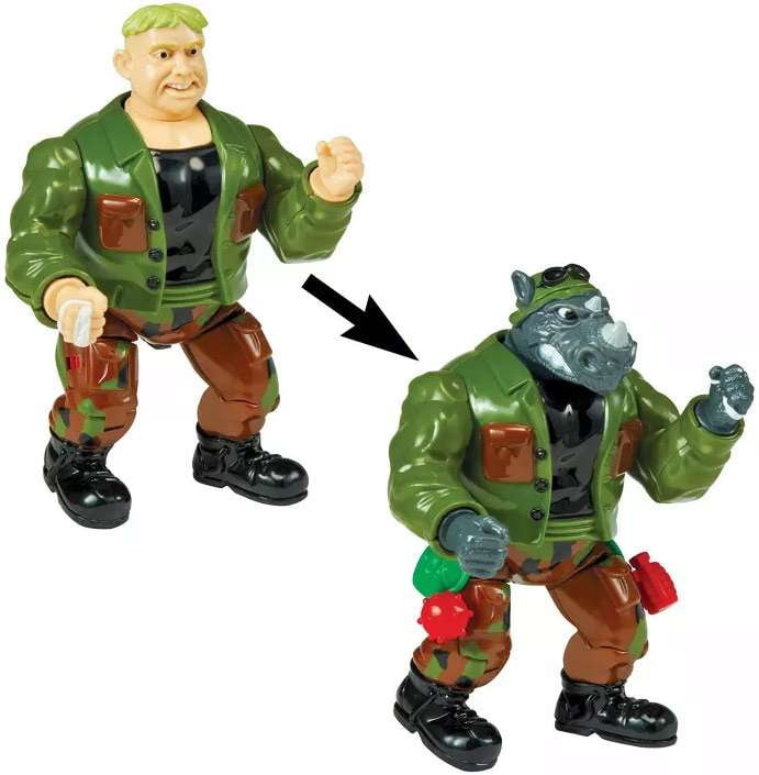 タートルズ　Mutatin' Rocksteady フィギュア Mutatin' Rocksteady (1992 action figure) | TMNTPedia | Fandom