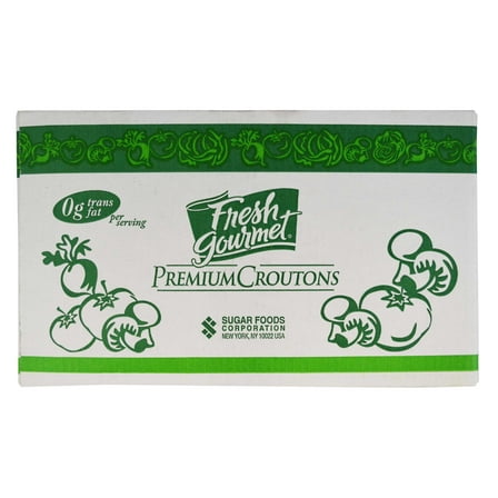 Fresh Gourmet Country Cut Cheese and Garlic Whole Grain Croutons, 2.5 Pound -- 4 per case.