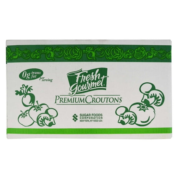 Fresh Gourmet Country Cut Cheese and Garlic Whole Grain Croutons, 2.5 Pound -- 4 per case.