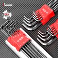 thumbnail image 2 of 9PCS Hex Set Spanner Alloy Steel Double-End Screwdriver Allen Key Hexagon Flat Ball Torx Star Head Wrench Hand Tools 9PCS A, 2 of 6