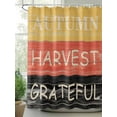 thumbnail image 2 of Fall Shower Curtain Autumn Harvest Grateful Shower Curtains for Bathroom Thanksgiving Decor, Waterproof Polyester Shower Curtain Set with Hooks, Standard Size 66" x 72" Wooden Yellow Orange Black, 2 of 6