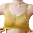 thumbnail image 2 of Sokhug Women's Comfortable Plus Size Wire Free Push Up Hollow Out Bra Underwear, 2 of 4