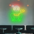 thumbnail image 3 of Craftnamesign Frog Christmas Neon Light, Christmas Led Sign, Kids Room Wall Art, 3 of 5