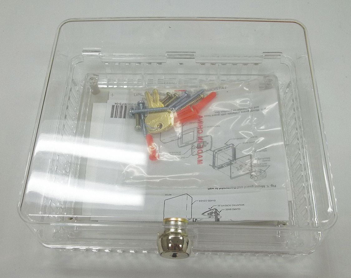 Honeywell CG511A1000 Clear Plastic Universal Locking Thermostat Cover Guard