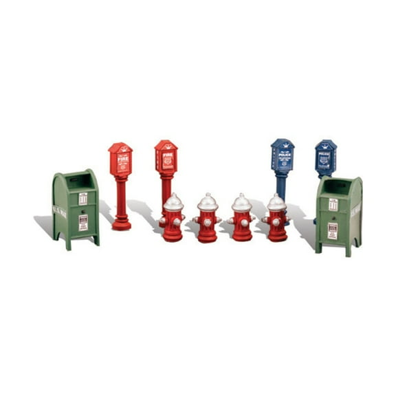 Woodland Scenics Street Items New