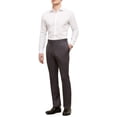 thumbnail image 3 of Kenneth Cole Reaction Mens Urban Heather Slim-Fit Flat-Front Dress Pant 33W x 30L Medium Grey, 3 of 3
