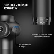 RENPHO PRO Massage Gun Deep Tissue for Back Neck Full Body Muscle Relax, Black