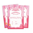 thumbnail image 1 of Darling Souvenir Pink Birthday Invitation Card Printable Fill or Write In Blank Invites Party Supplies Pack Of 28 5 x 7 Inches, 1 of 5