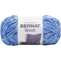 Bernat Bulky 100% Polyester Velvet Rich Blue Yarn, 315 yd