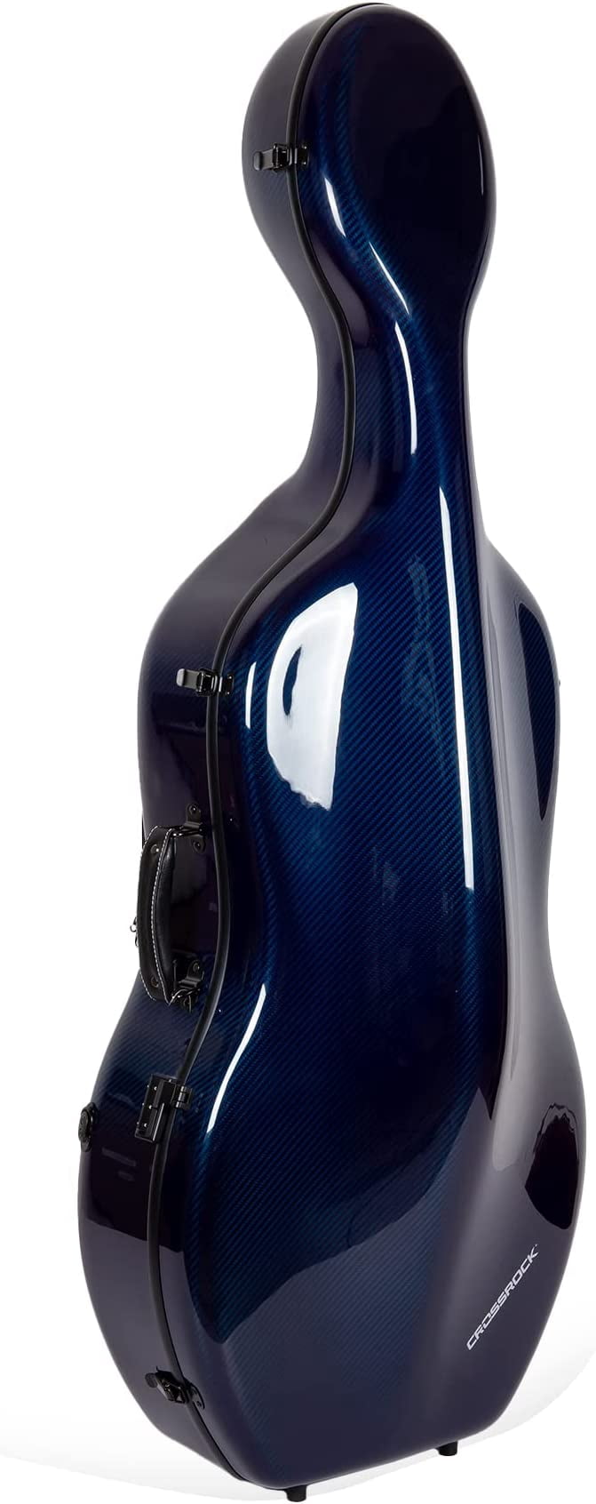 Crossrock 100% Carbon Fiber Case fits 4/4 Full-Size Cello, 7 Lb Lightweight