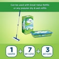 Great Value Wet & Dry Mop Sweeper Kit, (1 Mop Kit, 10 Pad Refills