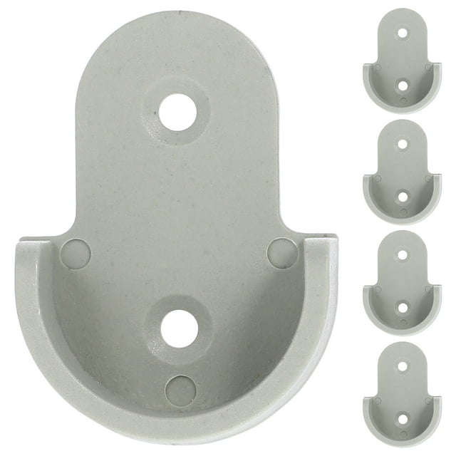 Shisuyan 30pcs Plastic Rod Socket Wardrobe Flange Rod Holder Closet Rod End Supports 25mm