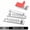 2X8Holes-Transparent, variant on 3 PCS 5/8/10 Slots Self-Adhesive Cable Organizer Clips Wire Holder for Office TV PC Ethernet Under Desk USB Cord Management