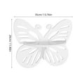 thumbnail image 2 of SOPOTUTU White Butterfly Floating Shelf Plastic Wall Mounted Storage Rack for Home Decor and Organization, 2 of 8
