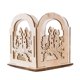 thumbnail image 3 of Candelabro de madera navideño, candelabros de madera, bandeja decorativa para velas, candelabro para mesa de decoración del hogar y fiesta, 3 of 9
