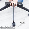 thumbnail image 3 of OFFIGAM 1Set Hairdressing Chair Plated Silver U-Shaped Base Support Bracket with Hook Stable and Reliable, 3 of 8