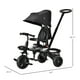 thumbnail image 5 of Qaba Triciclo para niños 4 en 1 con asiento reversible, manija de empuje de 2.8'-3.1' de altura, toldo, pasamanos, cinturón de seguridad, reposapiés de almacenamiento, embrague de freno, para niños de, 5 of 5