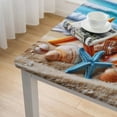 thumbnail image 4 of BANET Rectangle Fitted Tablecloth for Square table, Elastic Edge Table Cover for Camping Picnic Outdoor Indoor Travel Party Use White, 4 of 7