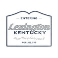 thumbnail image 3 of Lexington, Kentucky, Now Entering (Blue) (100% Cotton Tea Towel, Decorative Hand Towel, Kitchen and Home), 3 of 3