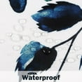 thumbnail image 4 of Shower Curtain Blue Eucalyptus Shower Curtains for Bathroom, Watercolor Leaf Shower Curtain Sets Waterproof Plant Shower Curtain Leaves Fabric Cloth Bathroom Curtains 72x72 inch with Hooks, 4 of 6