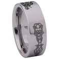 thumbnail image 3 of Ancient Celtic Dragon Tungsten Carbide Ring, 3 of 9