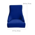 thumbnail image 2 of HEALEEP Housse de Fauteuil en Polyester Bleu Résistante à l'Usure pour Salles à Manger Lot de 1, 2 of 7