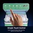 thumbnail image 6 of SIMZLIFE Portable Countertop Ice Maker Machine, 26 lbs Ice Per Day, 9 Bullet Ice Cubes Ready in 6 Minutes, Small & Large Ice Sizes, Self-Cleaning, 1.1L Water Tank, Ice Scoop & Basket, Green, 6 of 12