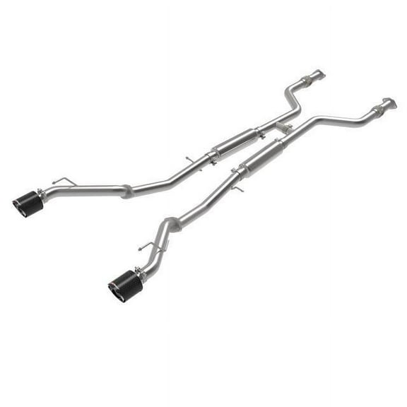 aFe POWER Takeda 2023 Nissan Z 2 1/2in 304 SS Cat-Back Exhaust System w/ Carbon Fiber Tips
