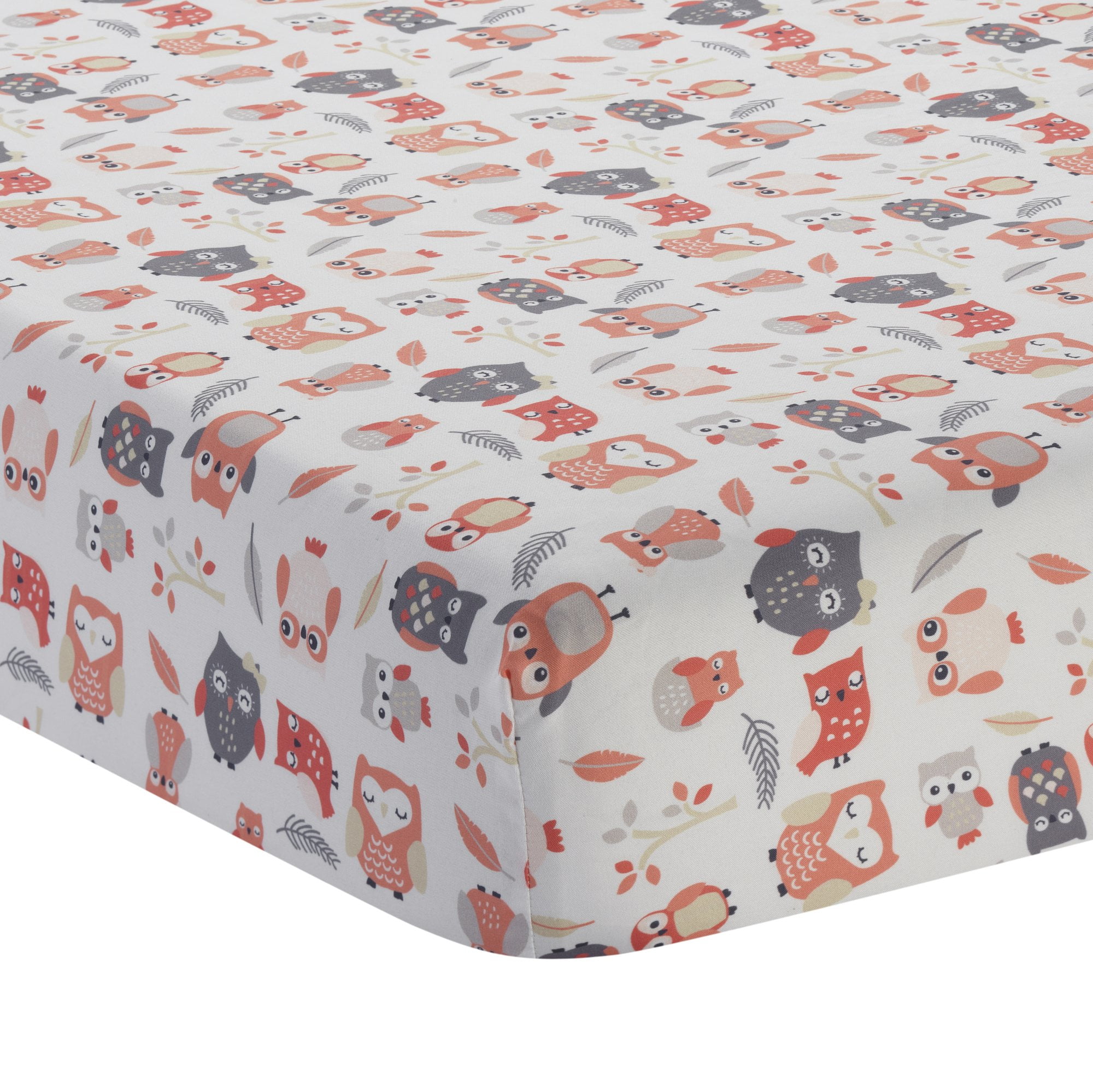 Lambs /& Ivy Family Tree Pink//Gray Owl 6-Piece Nursery Baby Crib Bedding Set