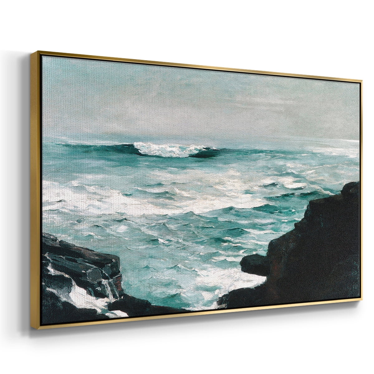 Vintage Landscape-CXXXVIII By Wexford Home Framed in Gold Wood Gallery Wrapped Canvas 27 in. x 41 in.