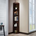 Furniture of America Transitional 5Shelf Wood Corner Display Stand by