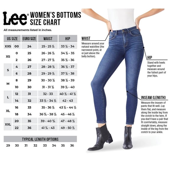 Lee® Women's All Cotton 31" Relaxed Straight Leg Denim Jeans