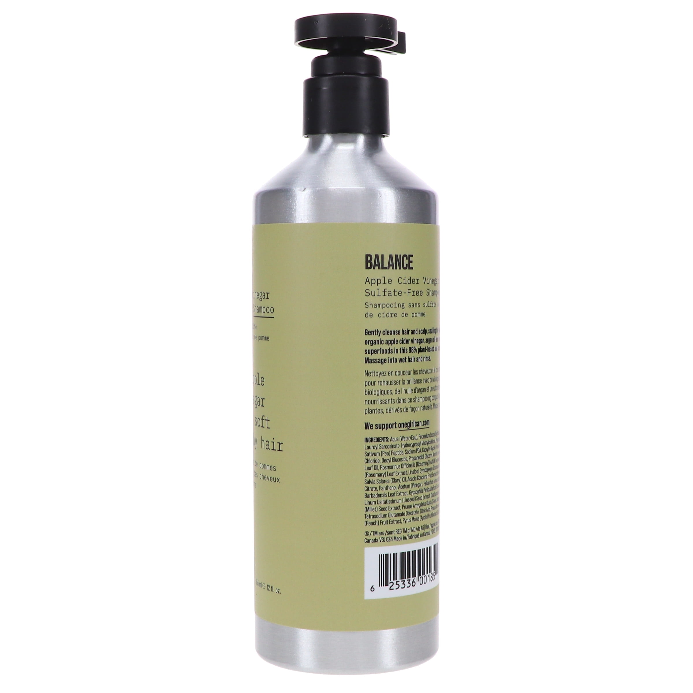 AG Care Balance Apple Cider Vinegar Sulfate-Free Shampoo 12 oz
