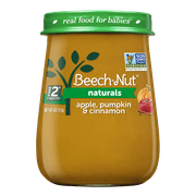 Beech-Nut Naturals Stage 2, Apple Pumpkin & Cinnamon Baby Food, 4 oz Jar