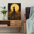 thumbnail image 5 of Qisvanset Framed Canvas Wall Art 12x16 Inch Moonlit Meadow Elegant Woman Romantic Canvas Art, 5 of 5