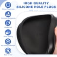 thumbnail image 3 of Tapón de Silicona en Forma de T Uxcell, Diámetro 190 mm/7.48 Pulgadas, Tapón de Silicona Impermeable Reutilizable para Sellado de Agujeros Redondos en Equipos de Tuberías, Negro, 3 of 7