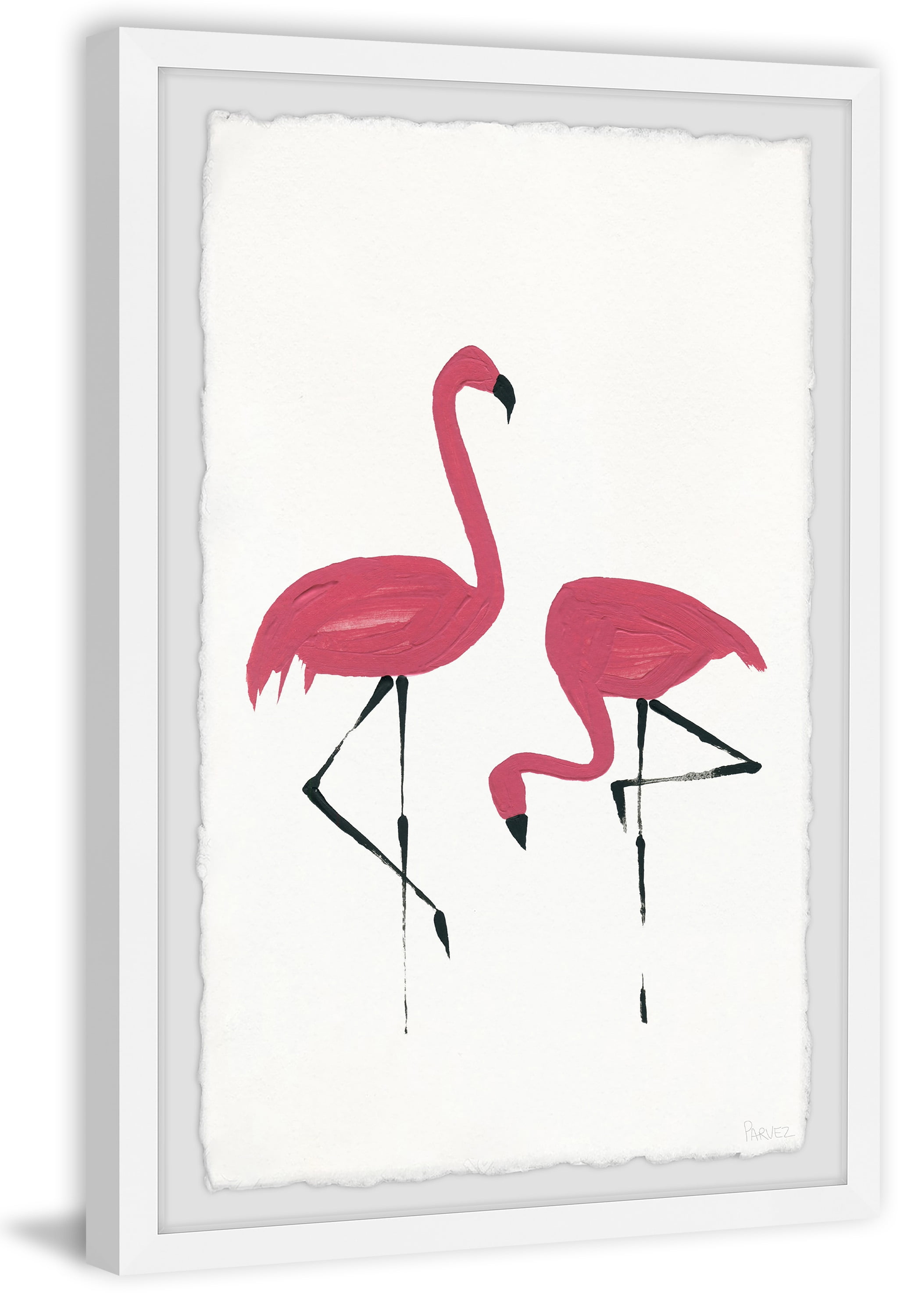 Parvez Taj Flamingo Birds Framed Art Prints