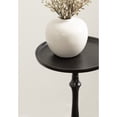 thumbnail image 3 of Kate and Laurel Carling Traditional Metal Round Drink Table, 9 x 9 x 22, Black, Vintage Cast Aluminum Accent Table with Unique Spindle Design for Use as Indoor Plant Stand or Living Room Decor Piece, 3 of 8