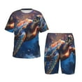 thumbnail image 1 of Balery Night Sky Turtle Conjunto de Pijama Infantil de Manga Corta con Estampado – Ropa de Dormir de Algodón Suave-Large, 1 of 6